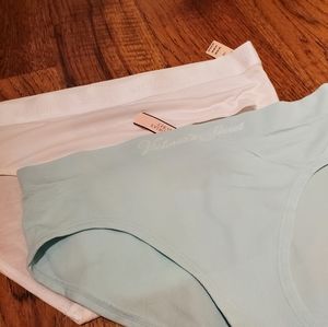 Victoria's Secret Hiphugger White and Blue Panties